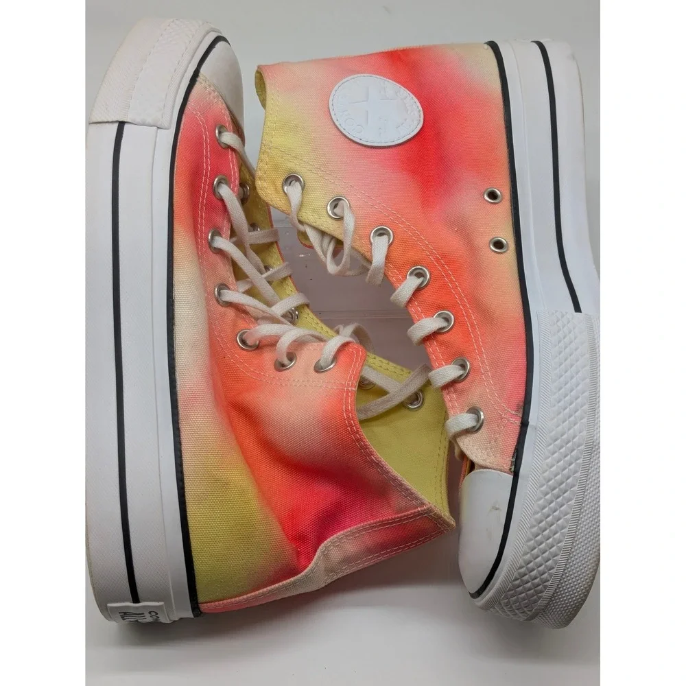 Converse Chuck Taylor All Star Lift Platform Hi Sunset Tie Dye Women's 10.5